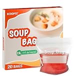 ECOOPTS Soup Freezer Bags 500 ml Reusable Soup & Sauce Liquid Storage Bags(Pack of 20)