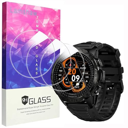 Écran fissuré ? Verre trempé Carbinox Blaze Round 3.6 cm Lamshaw évite les rayures 9H