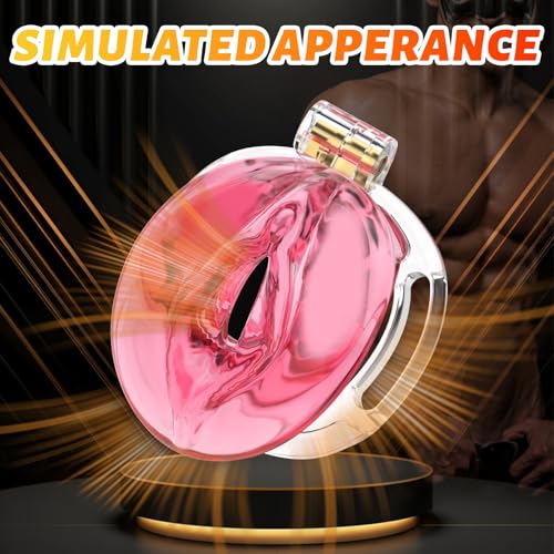 Image of Male Chastity Cage 3D Printed Sissy Cage with Soft TPE Bondage Gear & Accessories Adult Sex Toys Slave Tool Chastity Devices (red)