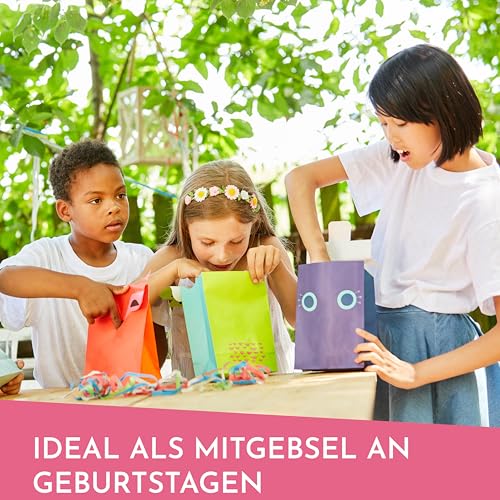 Little Lino Flummis 'Lachendes Gesicht' 25 mm 15er Pack - Buntes Mitgebsel für Kindergeburtstage oder Tombolas