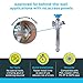 SharkBite 4 Inch Frost Free Sillcock, 1/2 x 3/4 Inch MHT, Push to Connect Brass Plumbing Fitting, PEX Pipe, Copper, CPVC, PE-RT, HDPE, 25743LF