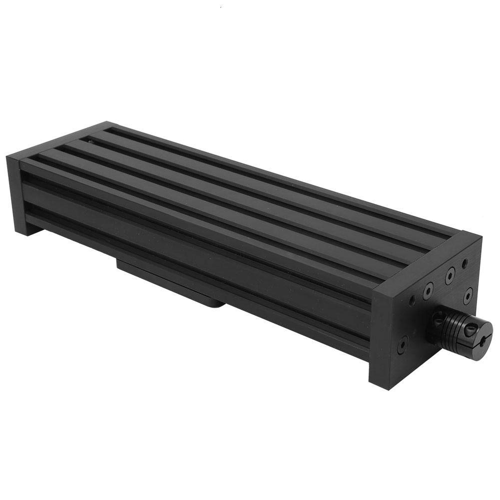 Guida Lineare 8mm con Vite a Ricircolo di Sfere, Attuatore CNC in Lega di Alluminio per Stampante 3D, di Scorrimento Lineare 300mm Nero