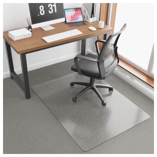 36”x 48” Carpet Floor Mat for Office Chair, Clear Desk Chair Floor Mat for Carpet for Medium/Low Pile, HeavyDuty Chair Mats for Carpeted Floors, Studded Desk Mat for Carpets for Homes and Offices