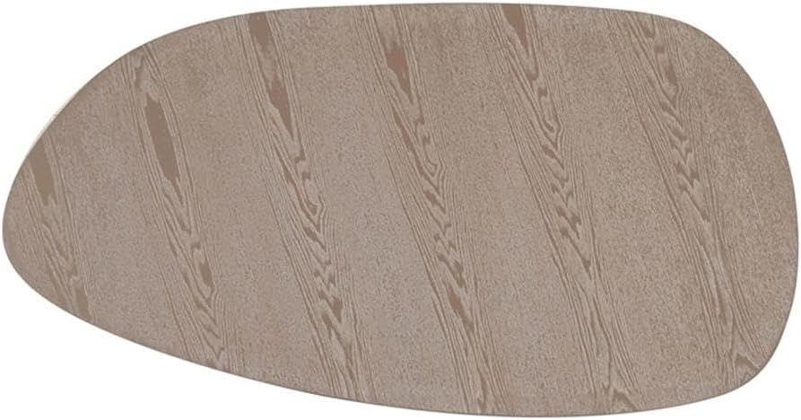 Pemberly Row Oblong Coffee Table, 47.7" W x 24.9" D x 14.1" H, Washed Ash Wood with Protective Coating, Tapered Edge Design, Handmade Living Room Furniture for Modern and Elegant Spaces