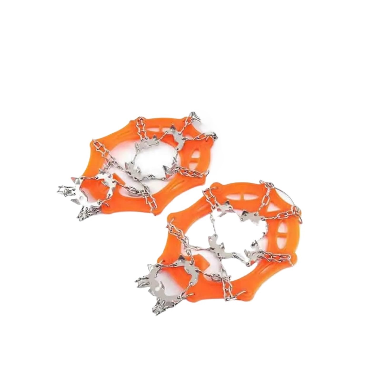 8 denti in acciaio pinza for ghiaccio punta for scarpe antiscivolo arrampicata punte da neve ramponi tacchetti catena artigli impugnature copri stivali per Scarpe da Neve, Protezione sicura