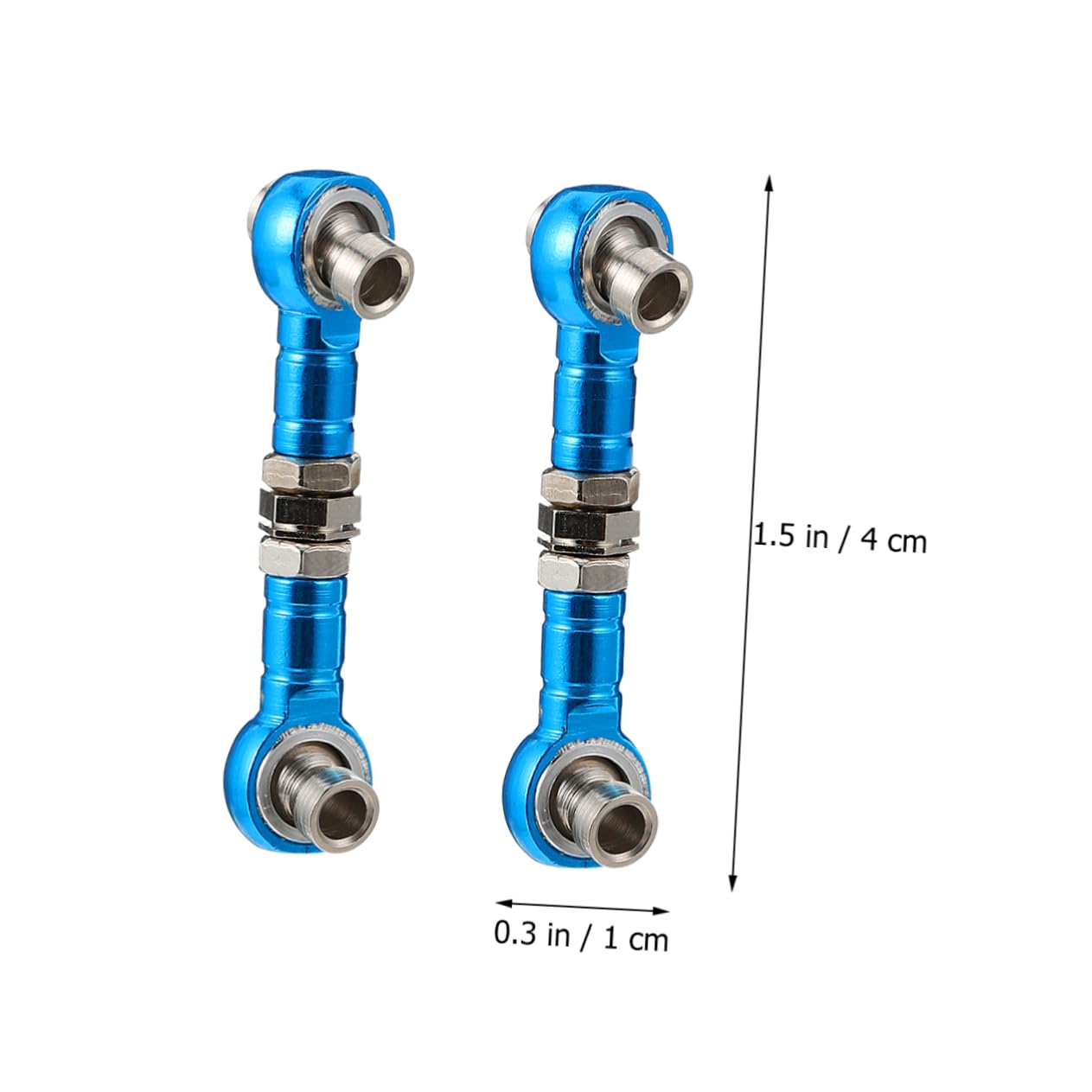 NAMOARLY 2pcs Servo Link Tie Rod for Car Parts 33-43mm Adjustable Made of Material Fit 94102 94103 94101