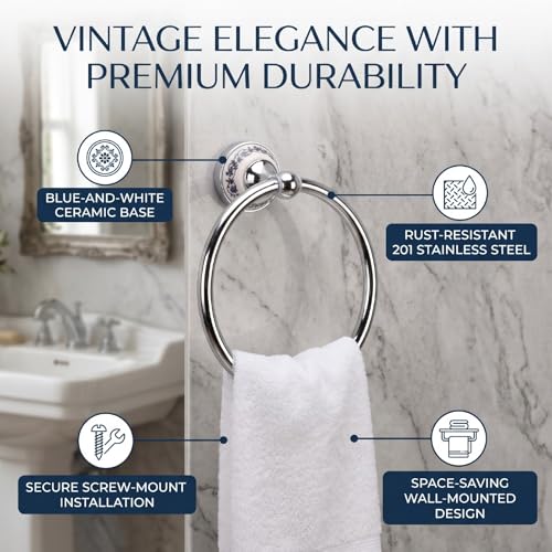 Toallero de acero inoxidable para baño que evita el óxido en la pared 4
