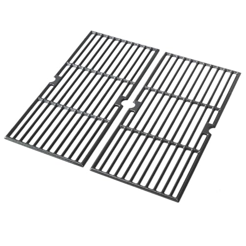 FORYEYC 15202029 Grill Grates for Oklahoma Joes Longhorn Smoker Comb Charcoal/Gas Smoke 12201767 14201767 18202083 16202046 - Heavy Duty Cast Iron Grill Parts Smoker Sides 2-Pack
