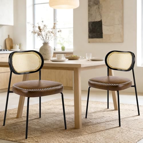 Rattan Dining Chairs Set of 2