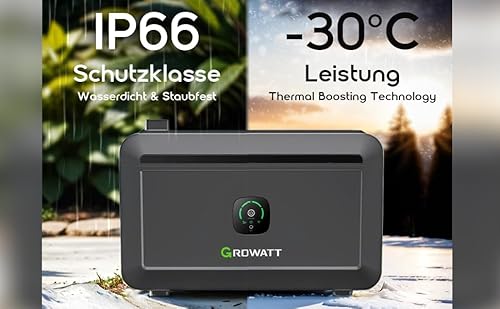 Growatt NOAH 2000 Balkon PV Speicher 2048W Akkukapazität, Kompatibel mit Balkonkraftwerke, IP66, 6.000+ Ladezyklen, 10-jährige Garantie, Plug&Play Installation in 5 Min 6 Growatt NOAH 2000 Balkon PV Speicher 2048W Akkukapazität, Kompatibel mit Balkonkraftwerke, IP66, 6.000+ Ladezyklen, 10-jährige Garantie, Plug&Play Installation in 5 Min – Bild 7