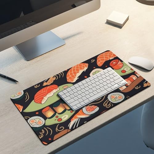 Mouse Pad grande Japanese Sushi Shrimp con base antideslizante miniatura 5