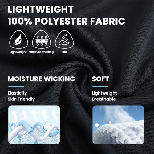 HOdo Big and Tall Mens T-Shirt Crewneck Tees Moisture Wicking 2XL-6XL3