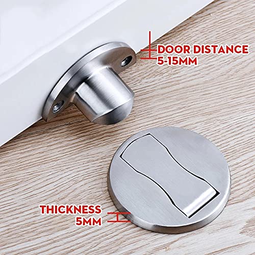 Tope de puerta de acero inoxidable 304 con diseño oculto premium para el hogar 5