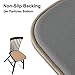 Shinnwa Kitchen Seat Cushions Set of 4, Non Slip Dining Chair Cushions, U-Shaped Indoor Chair Pads, 4 Pack, 15 x 16 Inches, Brown