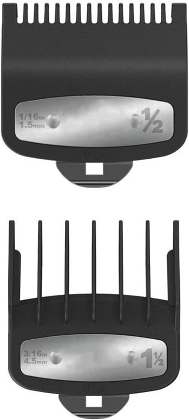 Clipper Guards Cutting, 2PCS Clipper Guards for Wahl 1.5mm 4.5mm Professional Hair Clipper Combs Hair Clipper Guard Hair Clipper Limit Comb Hair Clipper Guards Attachments,Fits Most Size Wahl Clippers
