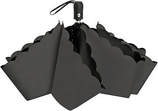 Shishivera Folding Umbrella, Sun Umbrella, UV Protection, 100% Light Blocking, Folding, One-Touch Automatic Open/Close, Durable, Lightweight, Completely Light Blocking, Folding Umbrella, For Both