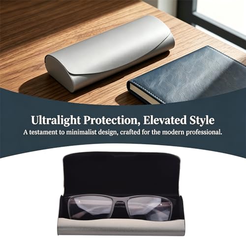 Image of Philley Aluminum Ultra-Light Eyeglasses Case Hard Shell Nearsighted Glasses Case for Women & Men