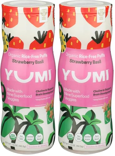 Image of Yumi Strawberry Basil Rice Free Puffs 1.5 OZ (Pack of 2)