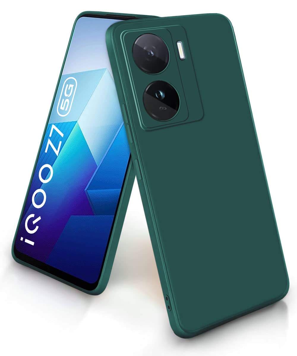 BASECASE Inner Velvet Fabric Lining Silicone Back Case for iQOO Z7 5G | iQOO Z7s 5G | Matte Finish | Flexible Ultra Soft TPU | Camera Protection Bump | Shockproof Rubberised Protective Cover - Blue (B0C2J2BLXZ) Amazon Price History, Amazon Price Tracker