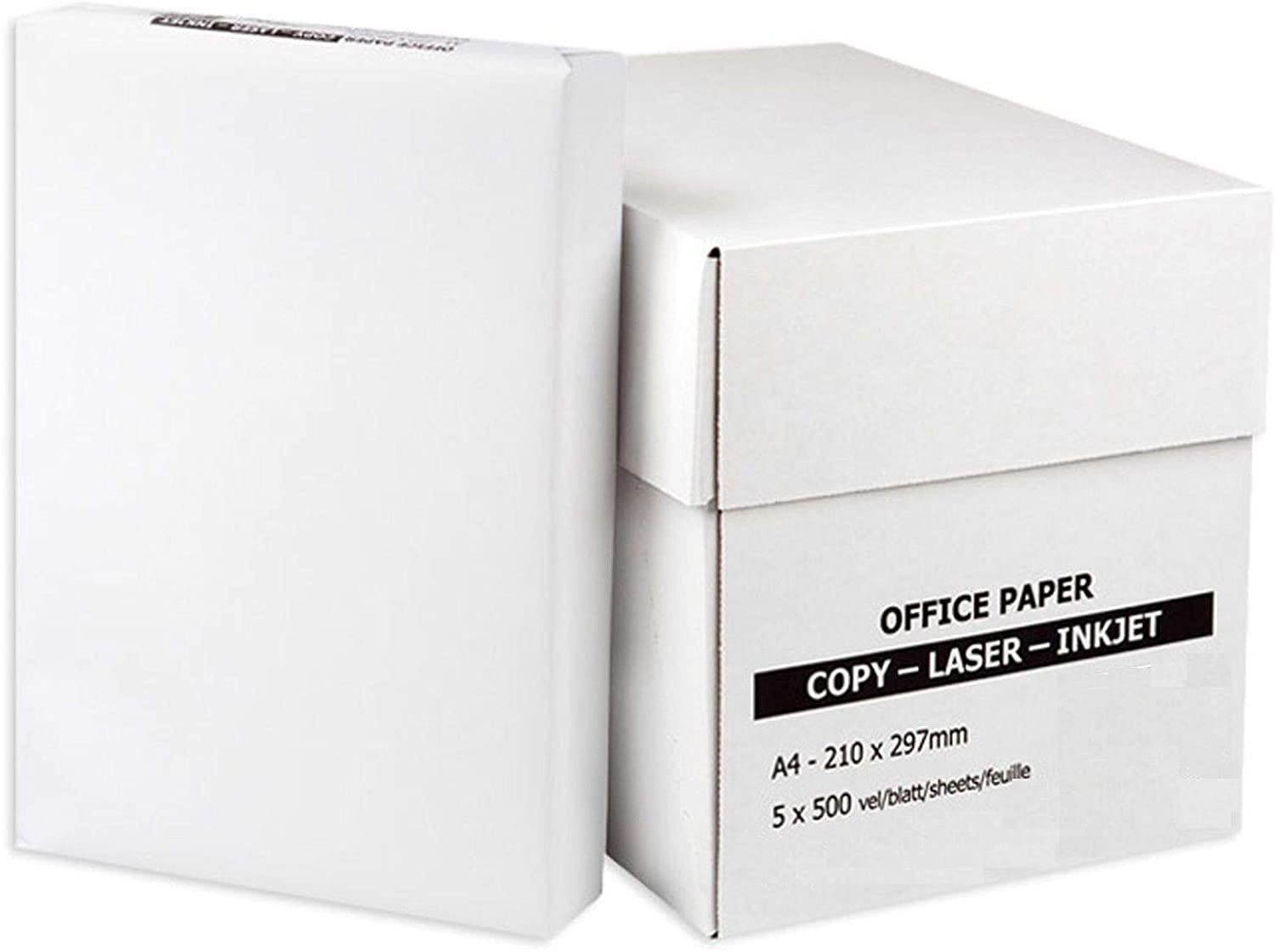 Everyday A4 White Paper 80GSM Printer Copier | 1 2 3 4 5 REAMS of 500 Sheets UK (5 Ream (2500 Sheets))