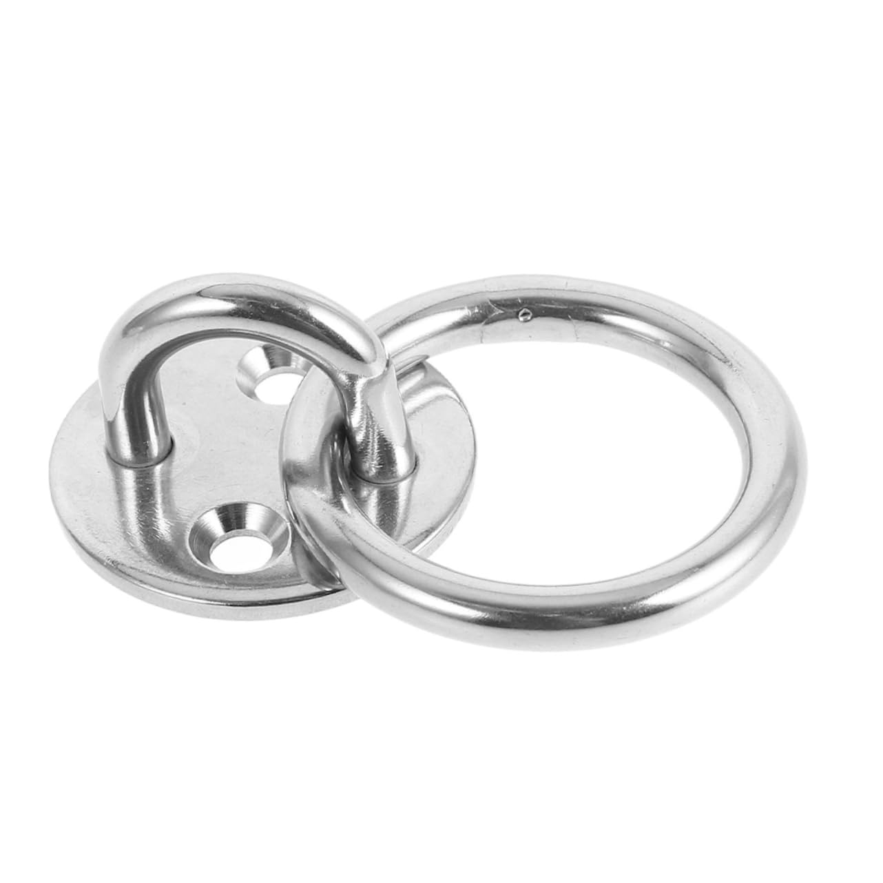 PartyKindom Durable Stainless Steel Eye Plate Hook Boat Cleats Ceiling Mount Heavy Duty Hooks for Outdoor