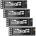 MakerFocus 4pcs 0.91 Inch I2C IIC OLED Display Module 128 x 32 Pixel SSD1306 Driver Self-Luminous Display Board for Arduino/Raspberry Pi/ESP32 (White)