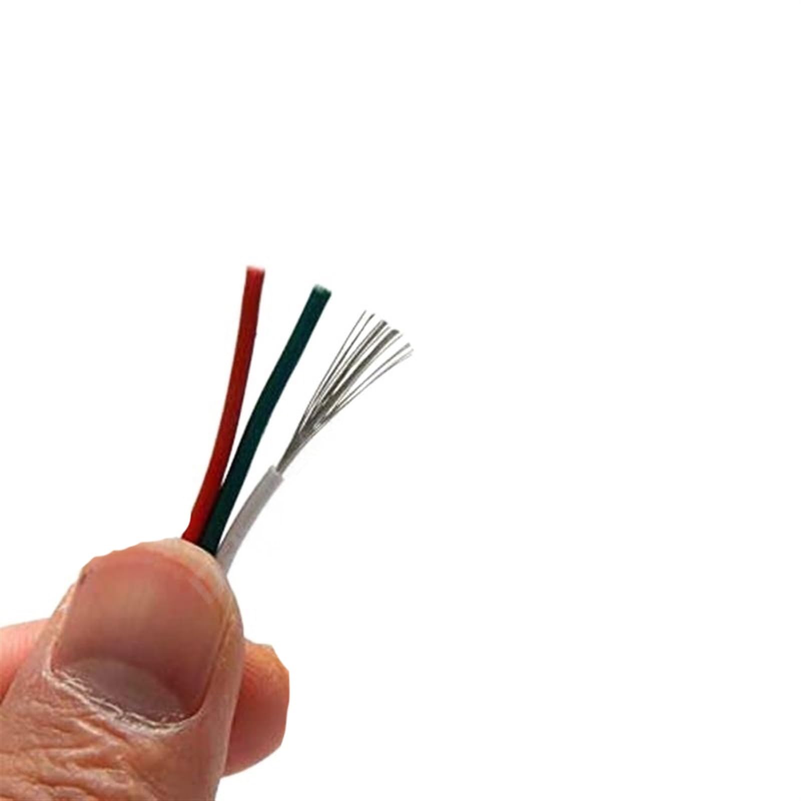 Przewód elektryczny, listwa kablowa, lity, 3-pinowy kabel świetlny 5050, przewody elektryczne 20AWG 10 m 2 4 5 6-żyłowy przewód z miedzi cynowanej Złącze kablowe (kolor: 4 piny, rozmiar: 10 m)(3pin,20