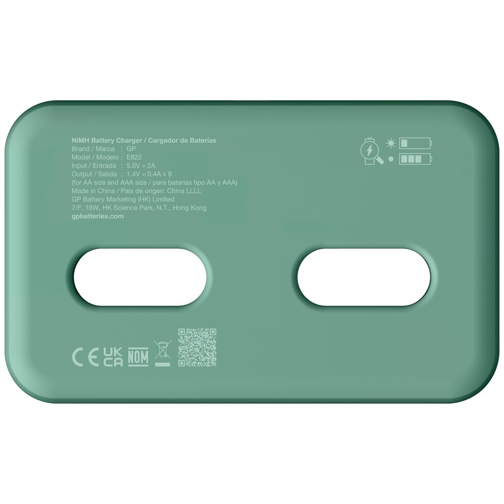 GP E822 USB ładowarka bez baterii (8 sztuk do AA i/lub AAA)