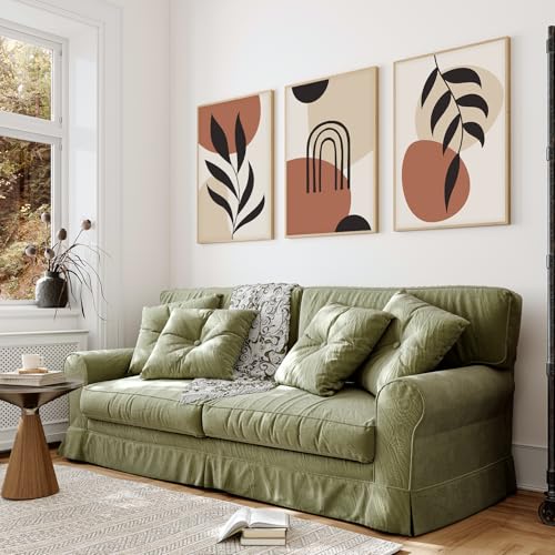 Image of BANGERZ Wall Art Painting Boho Artwork Living Room and Bedroom Frames Decor, Office and Framed Hotel Decoration Big Size Set of 3 (Artwork 2, 13x19 inch)