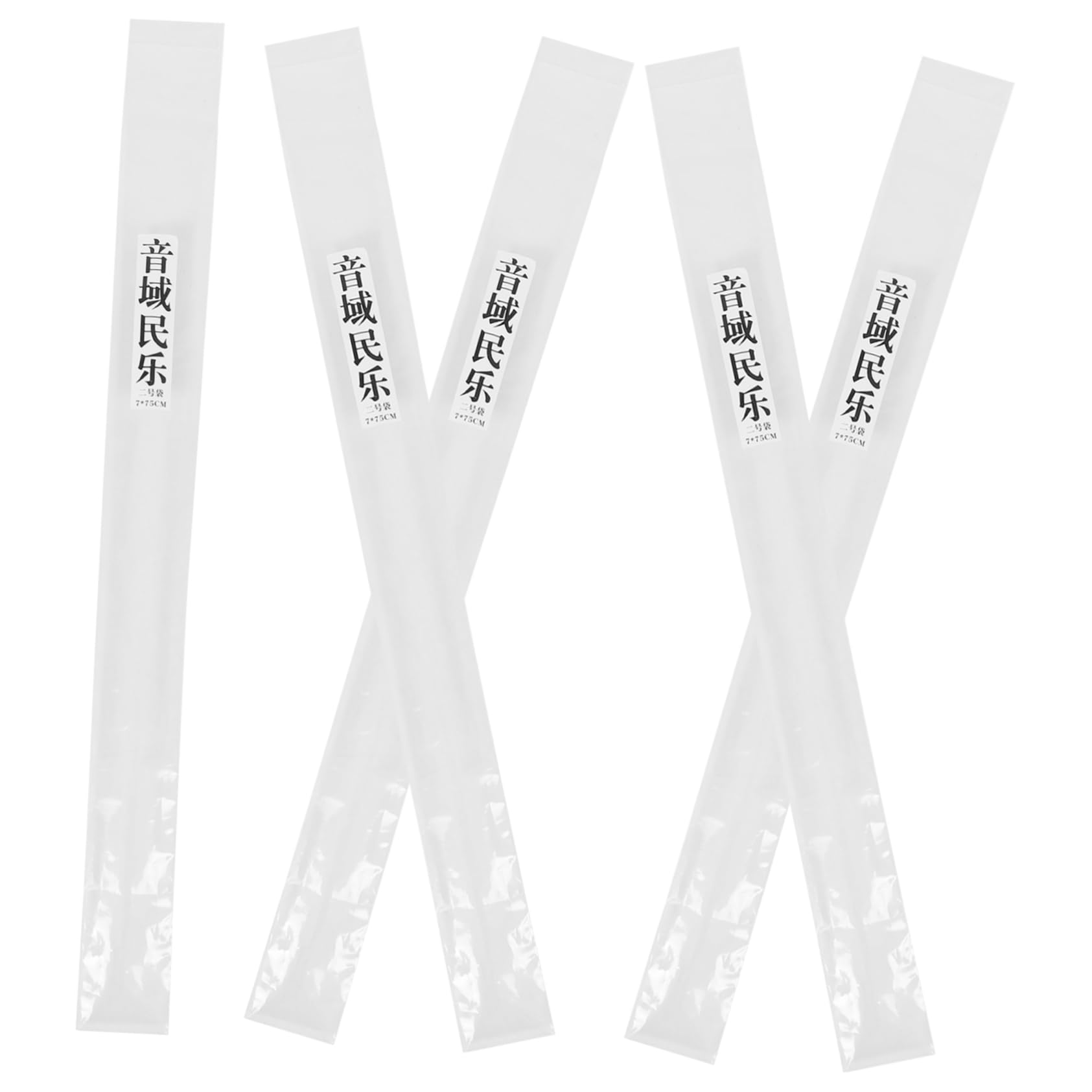 VANZACK 5pcs Portable Plastic Flute Bag Lightweight Storage Pouches for Flute for Musicians Easy to Carry Durable