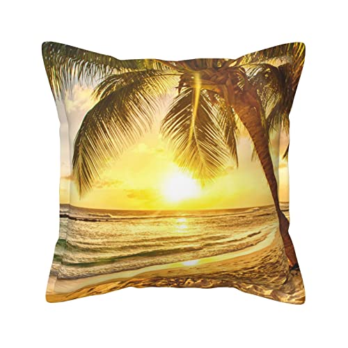 Housses de coussin similicuir Sunsets lavables contre taches sur canapé