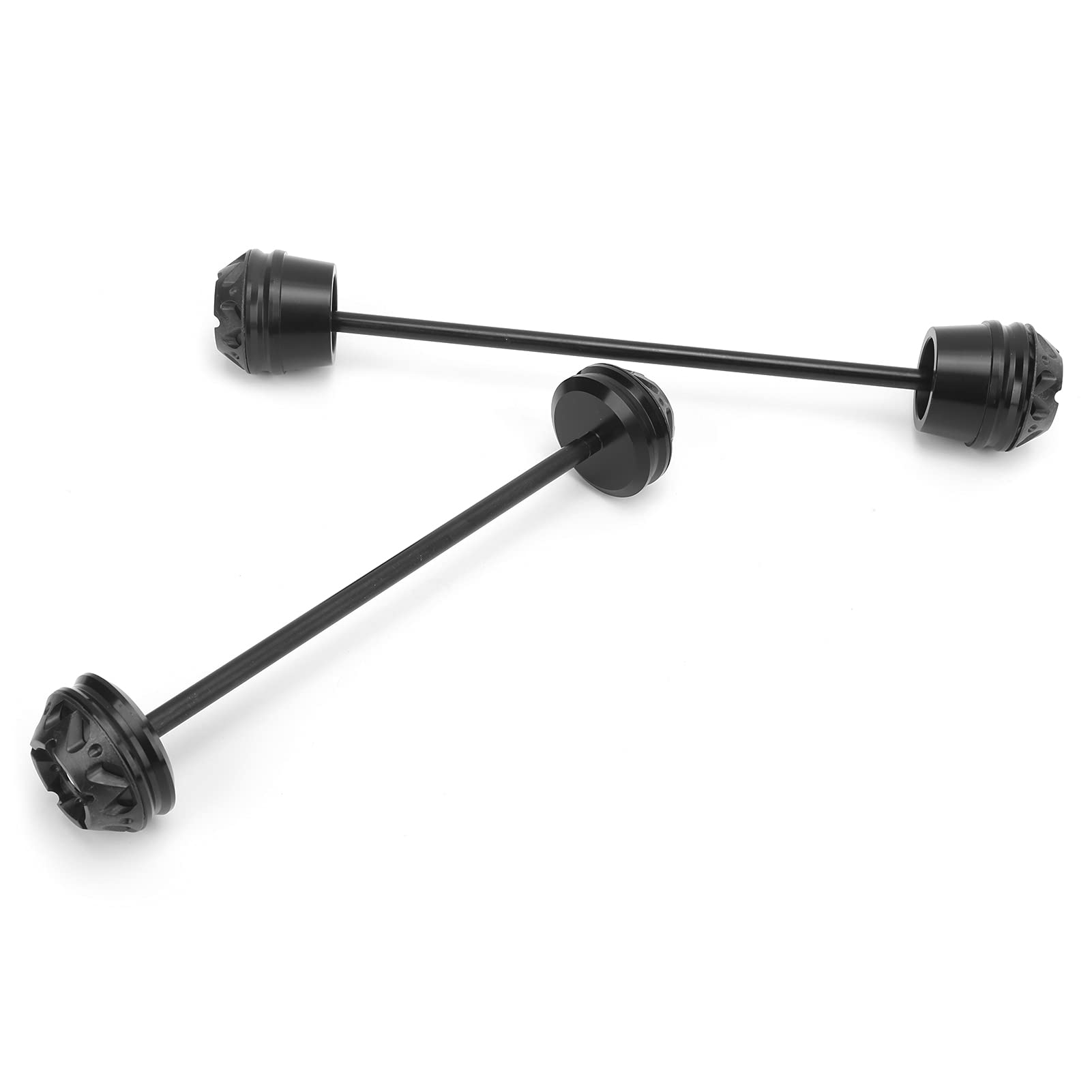 Aramox Protezione Forcella Ruota, Slider Crash Anteriore e Posteriore Nero Compatibile MT07 FZ07 XSR700 2013-2020