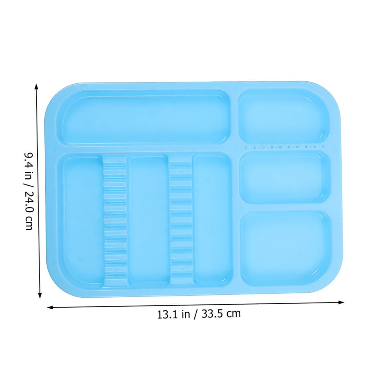 NAMOARLY 2Pcs Plastic Oral Storage Plates Lightweight Easy to Clean for Tools Organizing Workspace for Dentists