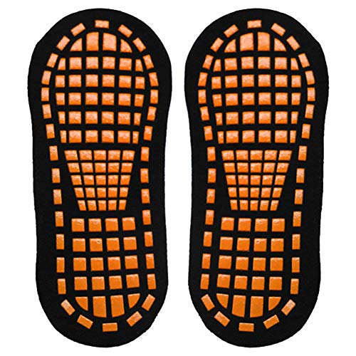 Weiche Erwachsenen-Socken für Erwachsene, rutschfest, Yoga, Trampolin, Spielplatz, Sport, atmungsaktiv, Baumwolle, Schwarz Cover