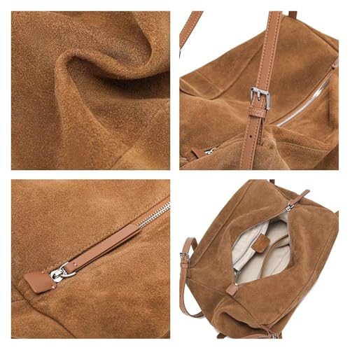 Sac à bandoulière souple en style paresseux avec grand espace pour femme - 3