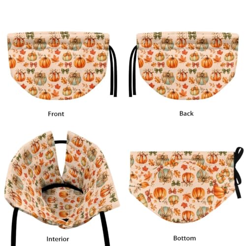 Image of Fall Bow Tea Cosy for Kitchen Pumpkin Insulated Tea Pot Dust Cover for Home Keep Warm Teapot Cover for Party Kitchen Tabletop Decor Gift for Fall