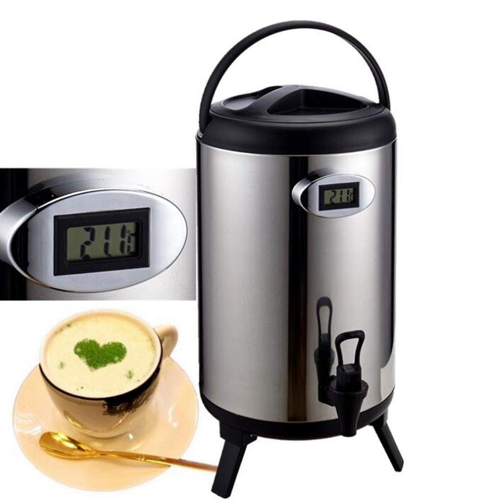 Caldera de Aislamiento Barril Catering Agua Caliente té Cilindro con Pantalla de Temperatura Conveniente for Tea Shop Cocina Que Cocina Reunión de la Familia 8L / 10L / 12L