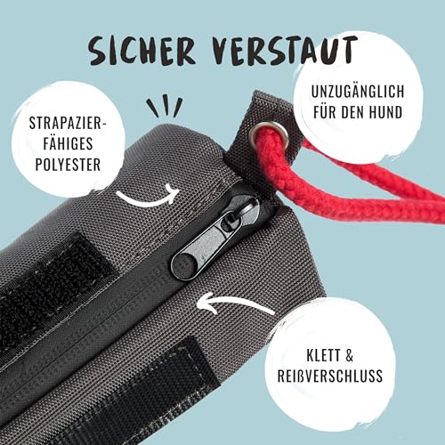 Rudelkönig Futterbeutel für Hunde - Apportierbeutel für Hundetraining - Robuster Futterdummy für Leckerlies - Futterbeutel Hundetraining