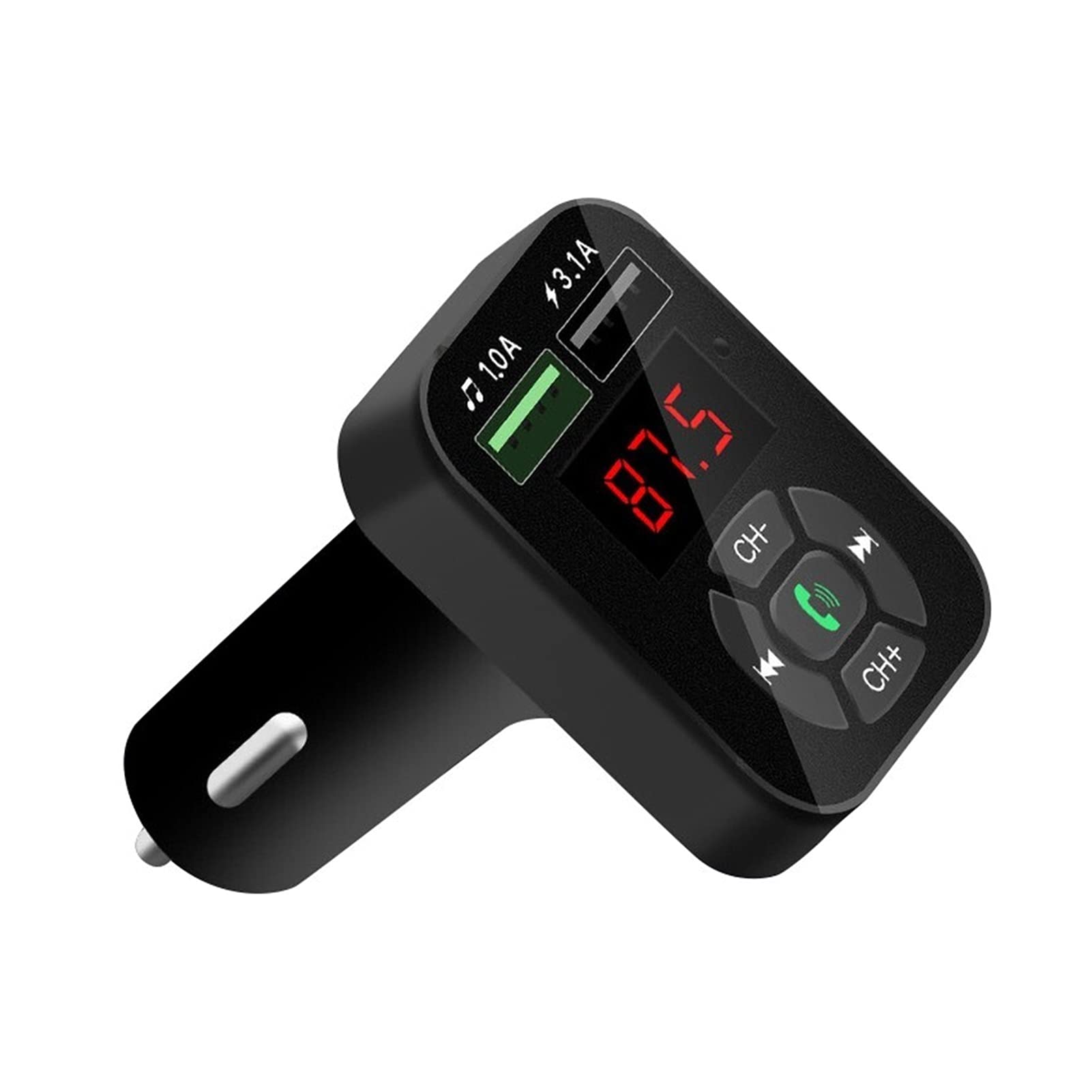 Adattatore Audio Bluetooth. 2pcs Bluetooth 5.0. FM. Trasmettitore U Disco Musicale Play Car MP3 Player Accessory Dual USB Caricabatterie for Cellulare FM. Ricevitore Audio Radio