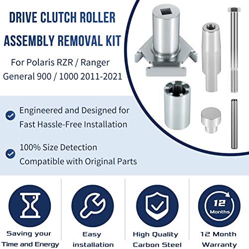 Image of Suluwany Clutch Rebuild Kit Drive Clutch Roller Assembly Removal Kit Tool For Polaris RZR /Ranger /General 900 /1000 2011-2021 Model