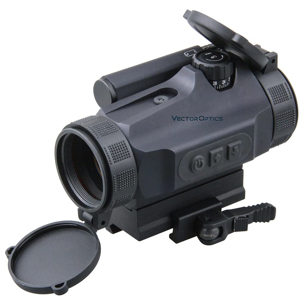 Vector Optics Nautilus 1x30 Tactical Red Dot Scope Sight with Auto Light Sensor & Manual Control, Red Illuminated Reticle, Equipped with Picatinny QD Mount Base, 11 Levels of Illumination