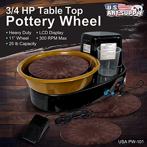 U.S. Art Supply PW-101 3/4-Hp Table Top Pottery Wheel thumb #1