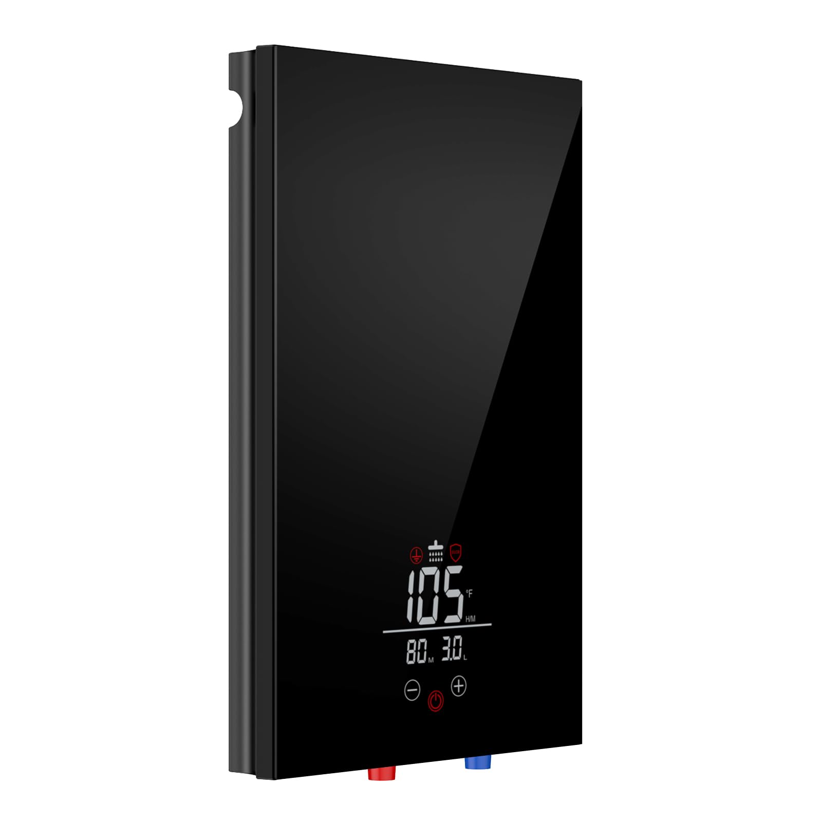 Tankless Water Heater Electric 11KW 240V, Instant Hot Water Heater on Demand with Digital Display Tempered Glass Panel, Endless Water Heater for Shower Kitchen Energy & Space Saving