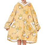 Wearable-Blanket-with-Plush-Pockets-Oversized-Sherpa-Thick-Warm-Hoodie-Blanket-Big-Sweatshirt-Gifts-for-Women-Men-Puppy