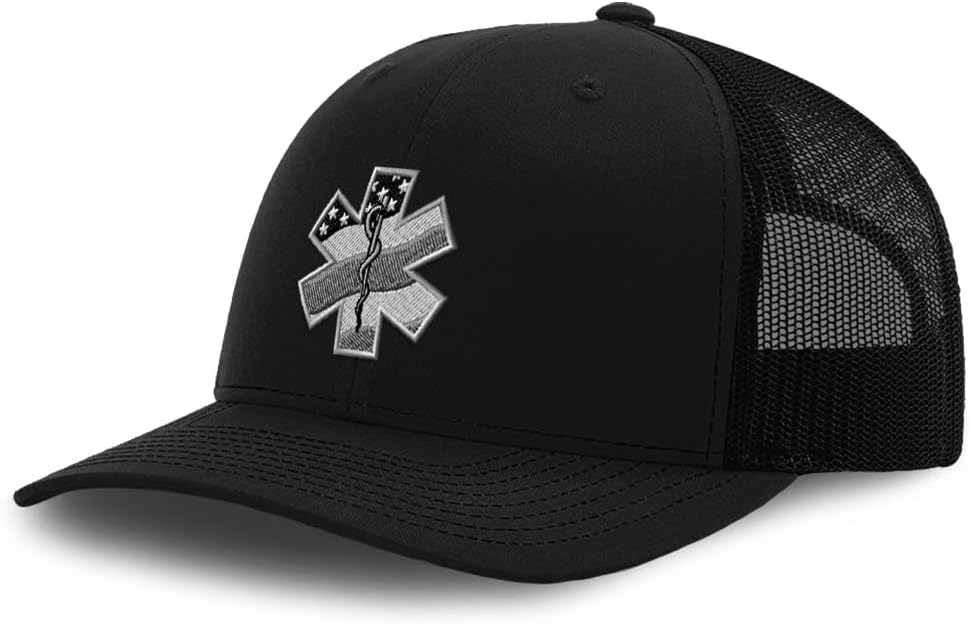 Speedy Pros Mesh Cap Hat Embroidered Paramedic A Trucker Hats for Men & Women Cotton