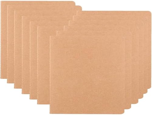 XYark Diarios grandes para cuadernos a granel, paquete de 15, tamaño B5, cubierta de kraft, cuadrícula de puntos, 60 páginas, 8.5 x 11 pulgadas,
