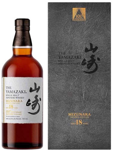 Suntory The Yamazaki 18 Years Old 100th Anniversary Single Malt Mizunara Japanese Oak Cask 48% Vol. 0,7l in Giftbox