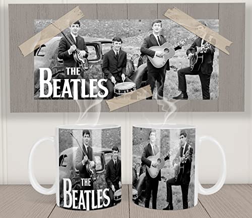 The Beatles B Tasse Blanche White Mug 325ml Ceramique - Les Beatles, Paul McCartney, John Lennon, RIngo Starr, George Harrison The Beatles B Tasse Blanche White Mug 325ml Ceramique – Image 3