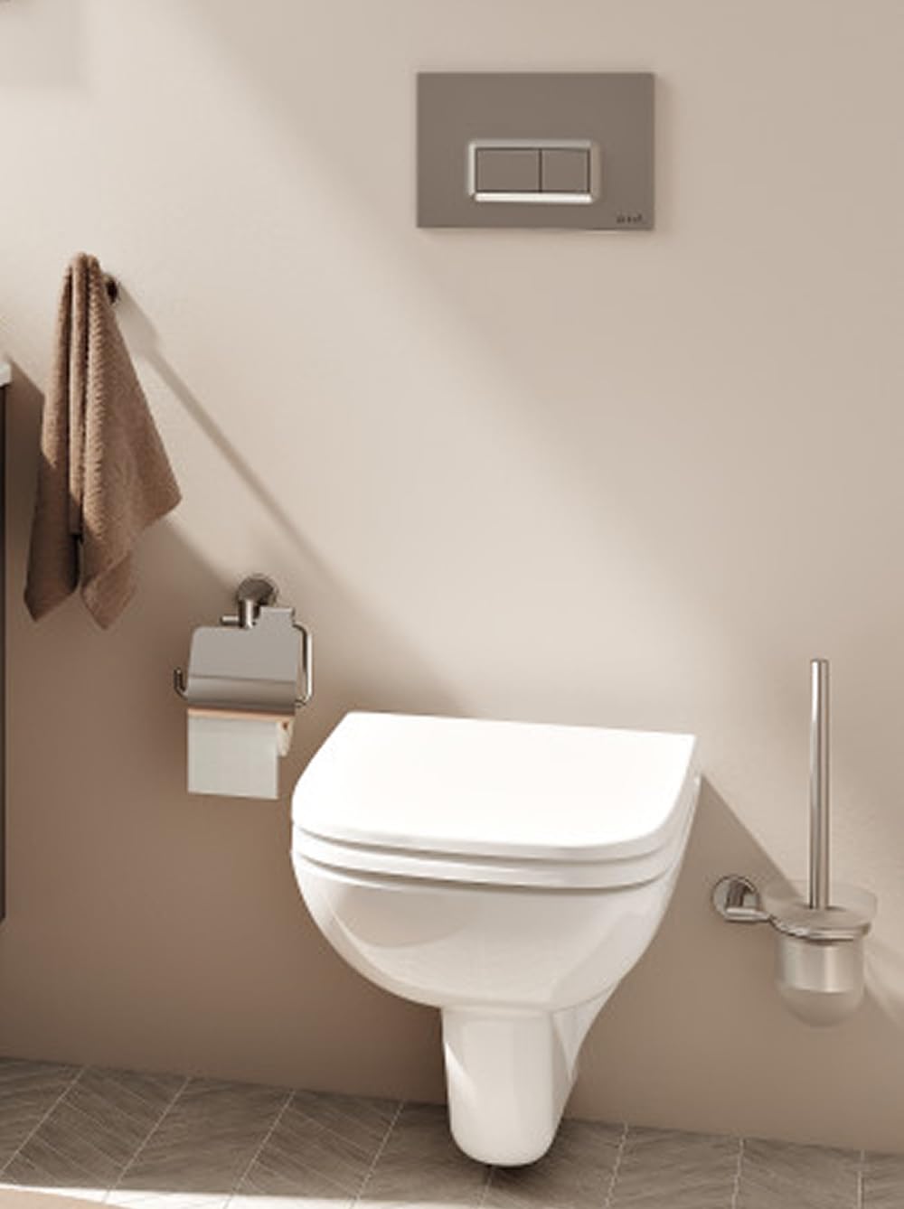 VitrA Minimax A44788 Kapaklı Tuvalet Kağıtlığı, Krom