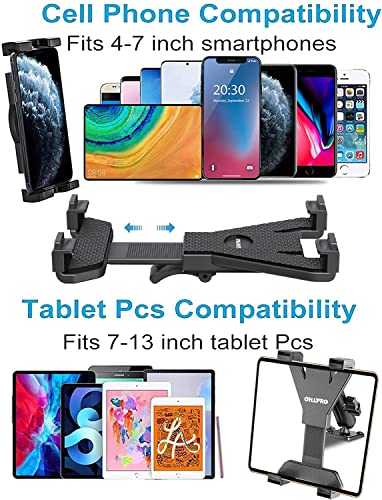 Pldhpro Tablet Mount For Truck Heavy Duty Drill Base, With Clamp Post/Pole Car Dashboard And Wall Holder For Ipad Series/(All 7" - 11.5") Tablets,Desks/Cars/For Bikes, Gym Equipment, Carts #TOP2